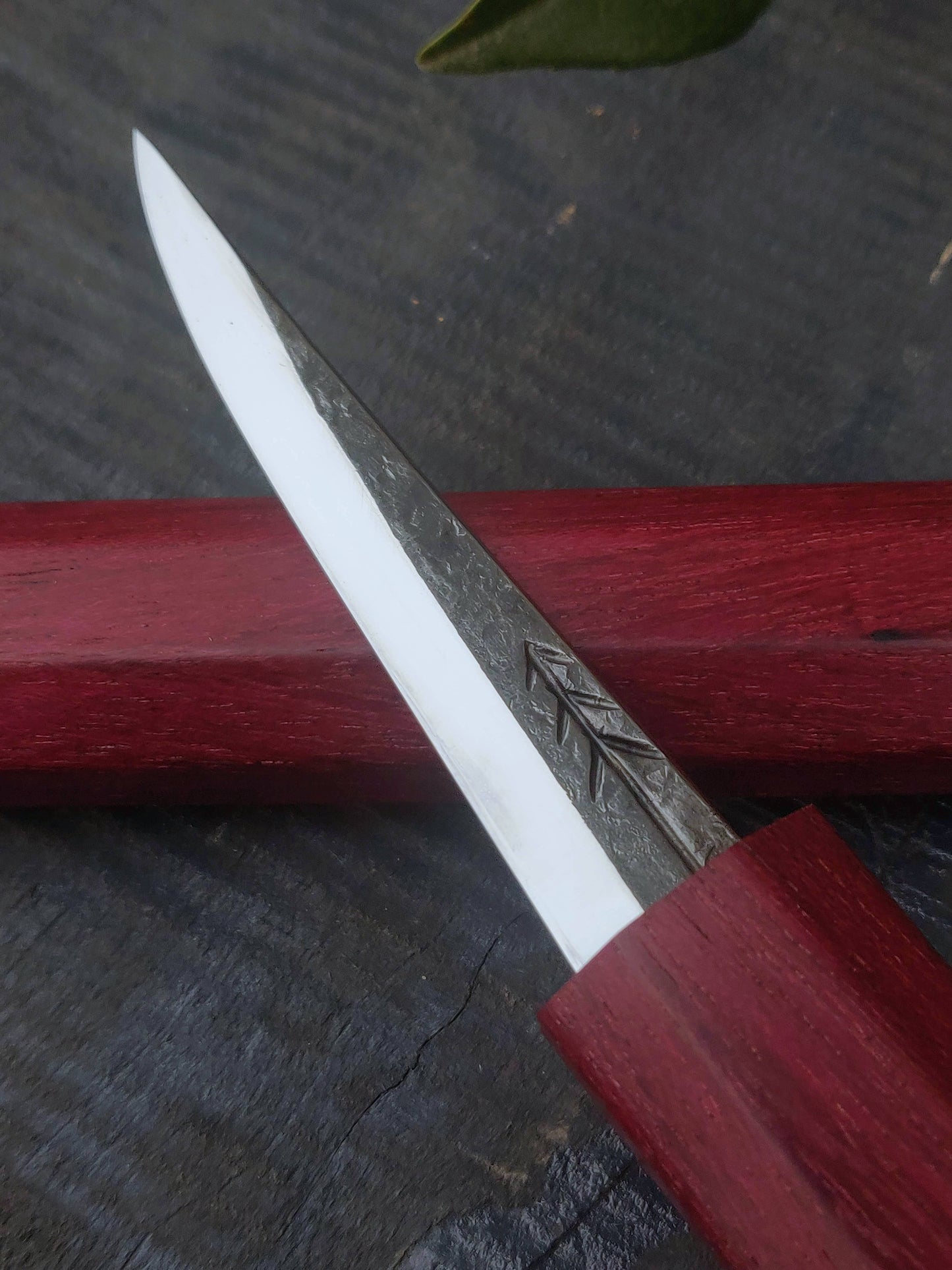 85mm Woodcarving knife with wooden magnetic sheat Style2