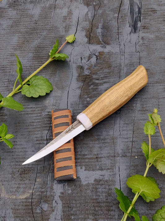 85mm Slojd knife, Whittling knife, Fresh wood carving