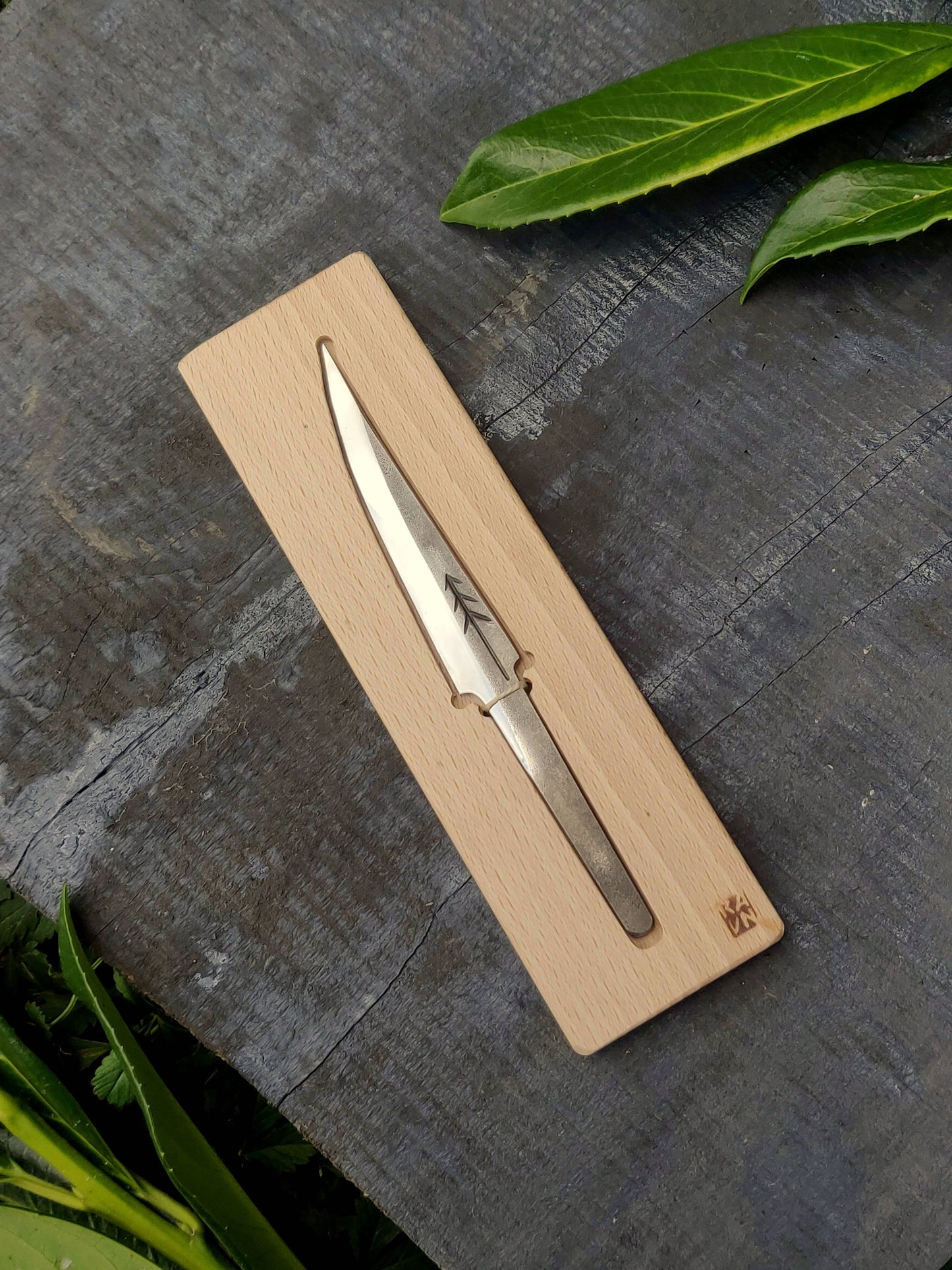 Slojd blade 85mm, high carbon 52100/100Cr6 steel. Whittling knife