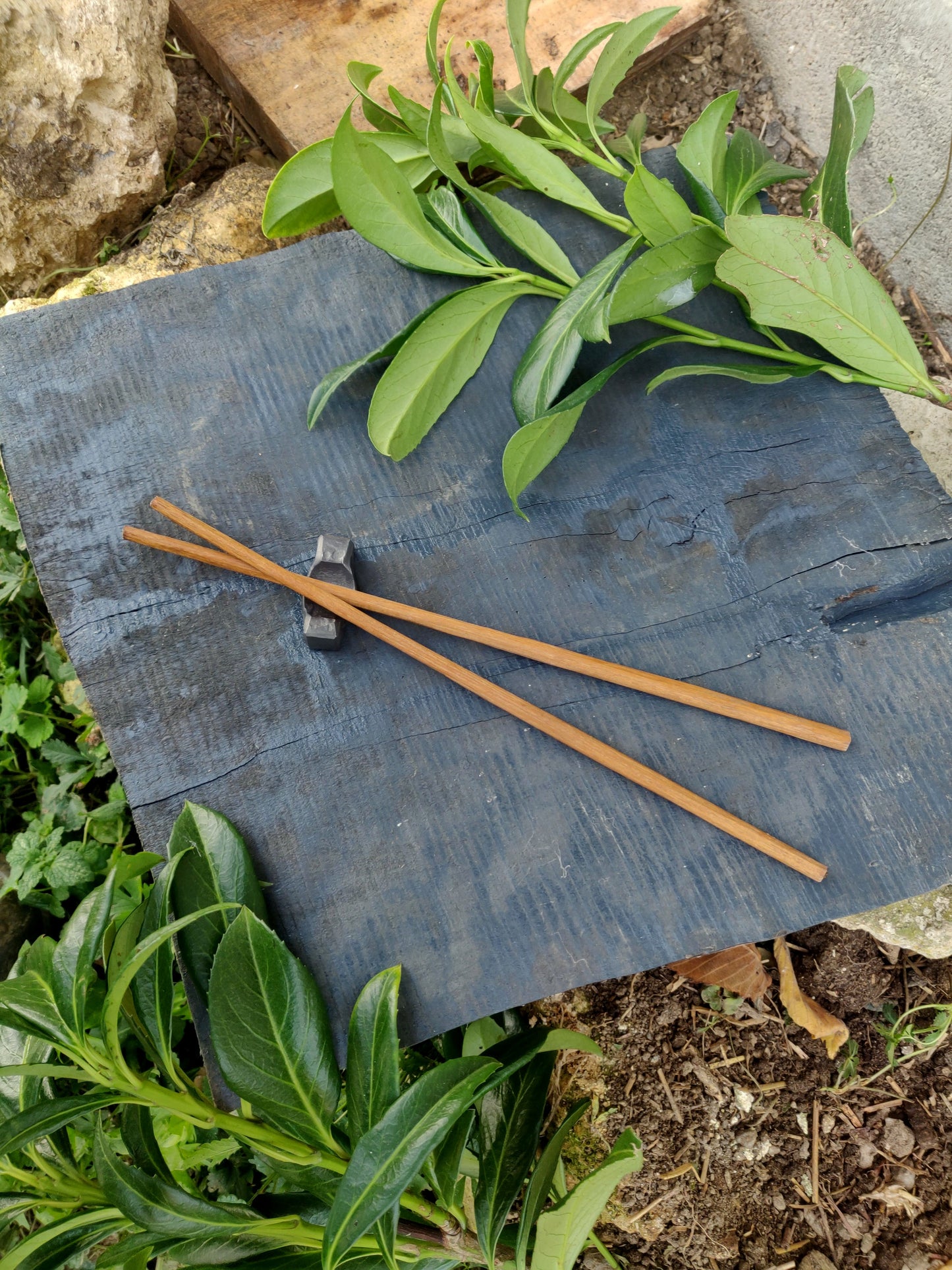 Chopstick holder small version, Handforged Chopstick rest