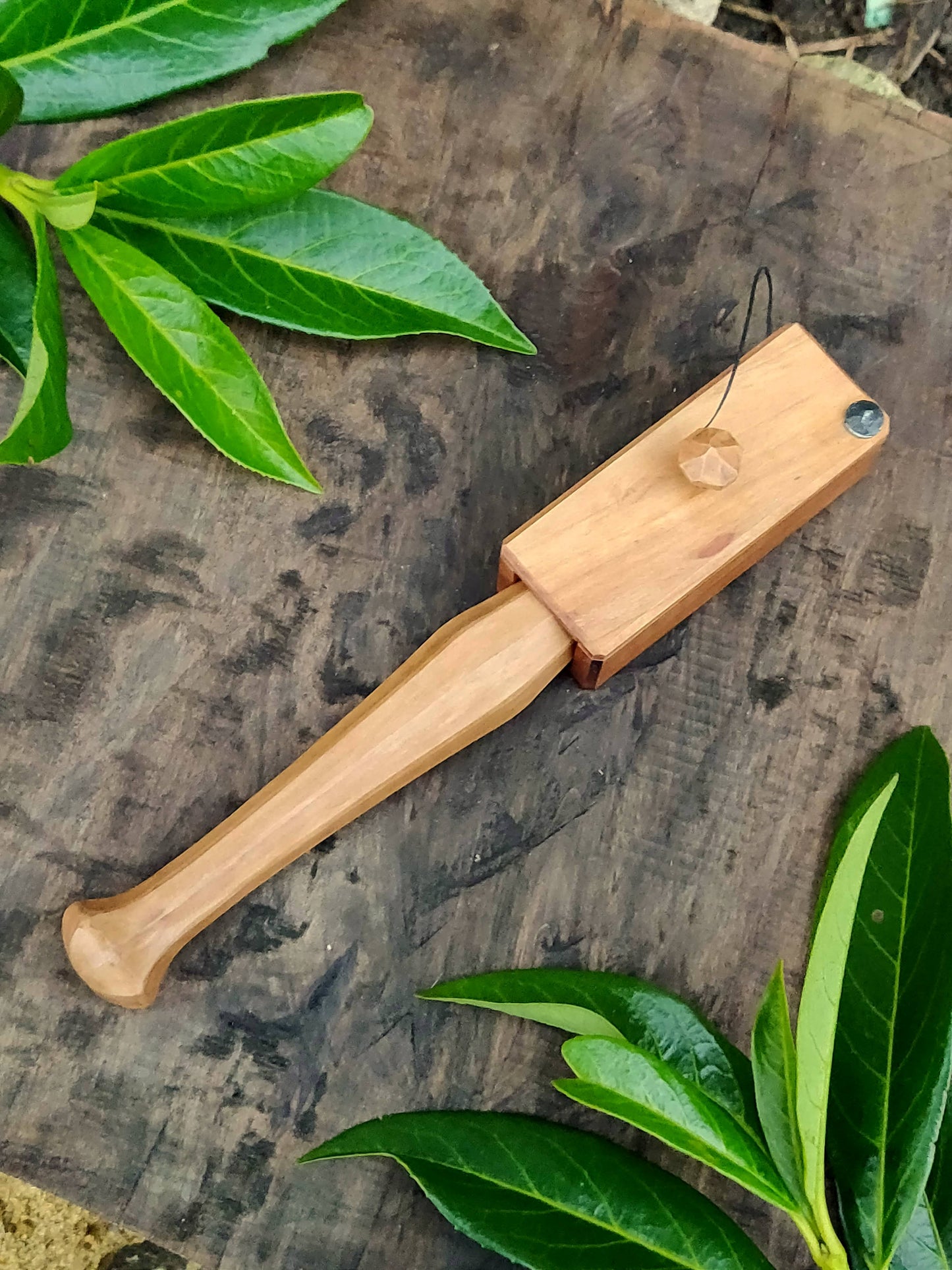 Spoon carving knife, Right-handed, Tight curve longer handle, Whittling knife