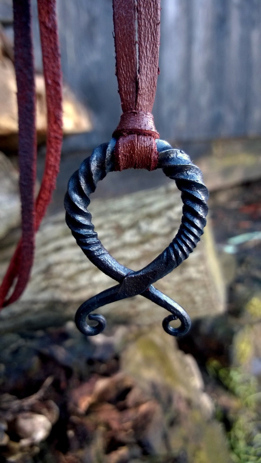 Troll Cross Pendant Handforged