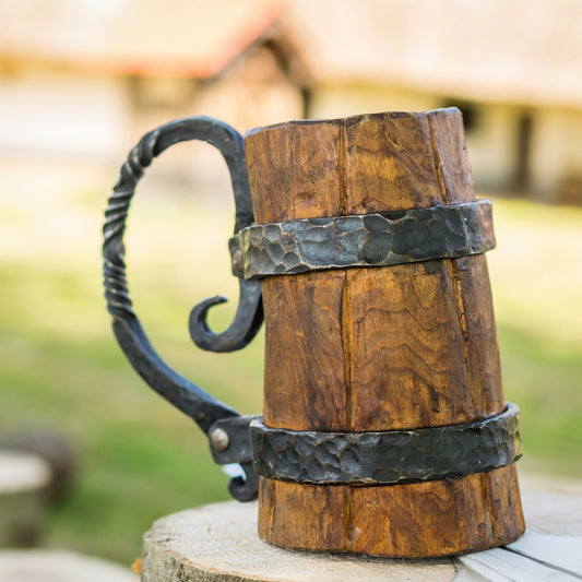 Heavy iron mug, MADE TO ORDER, Organic beer mug