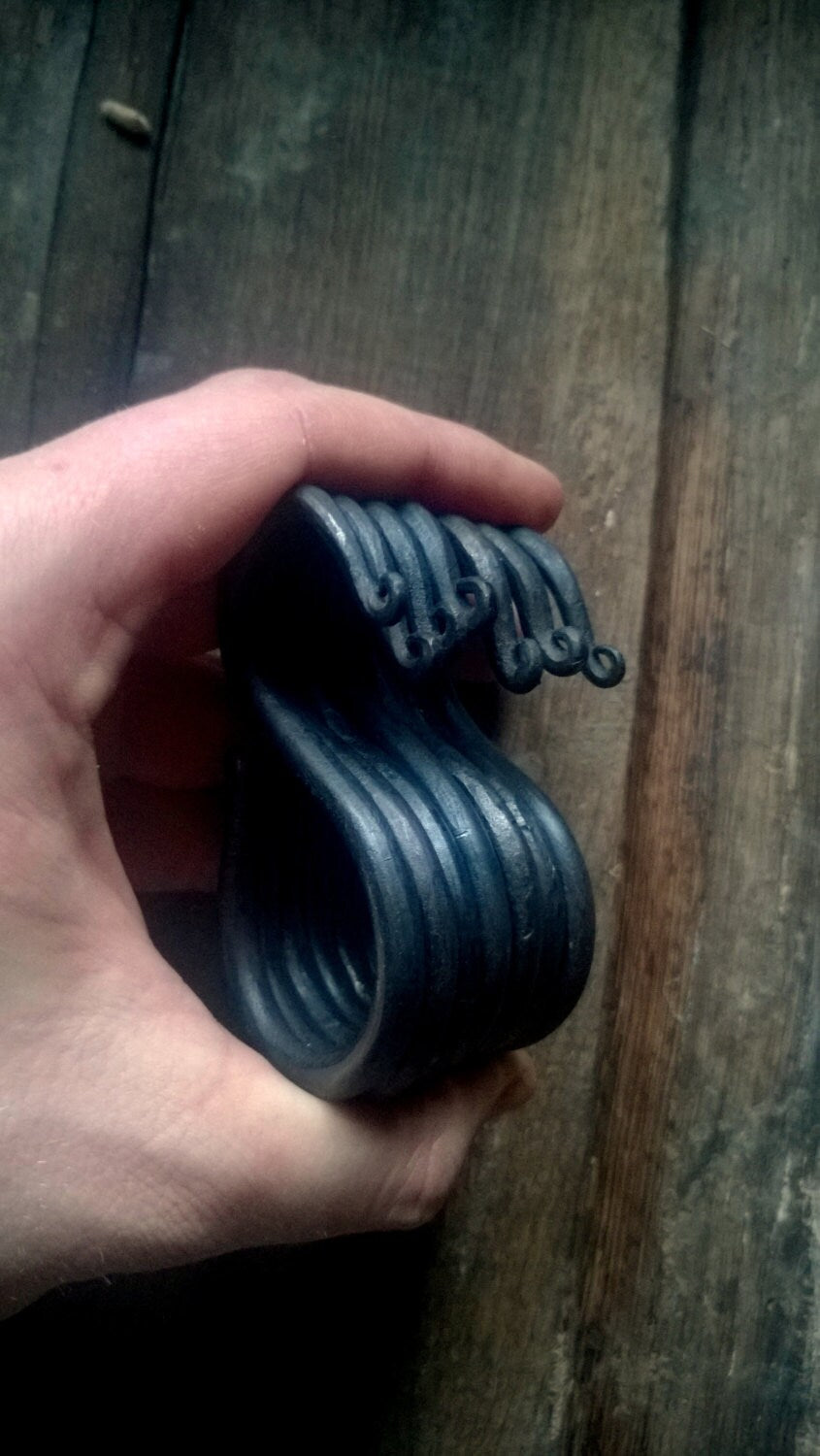 S hook Hand forged, iron hook, hanging items