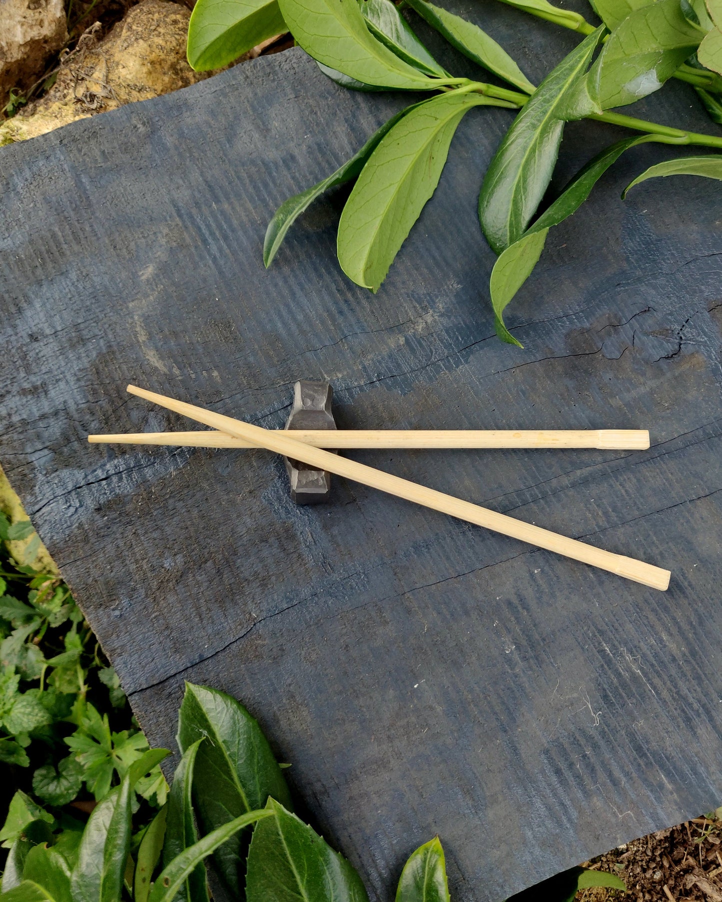 Chopstick holder small version, Handforged Chopstick rest