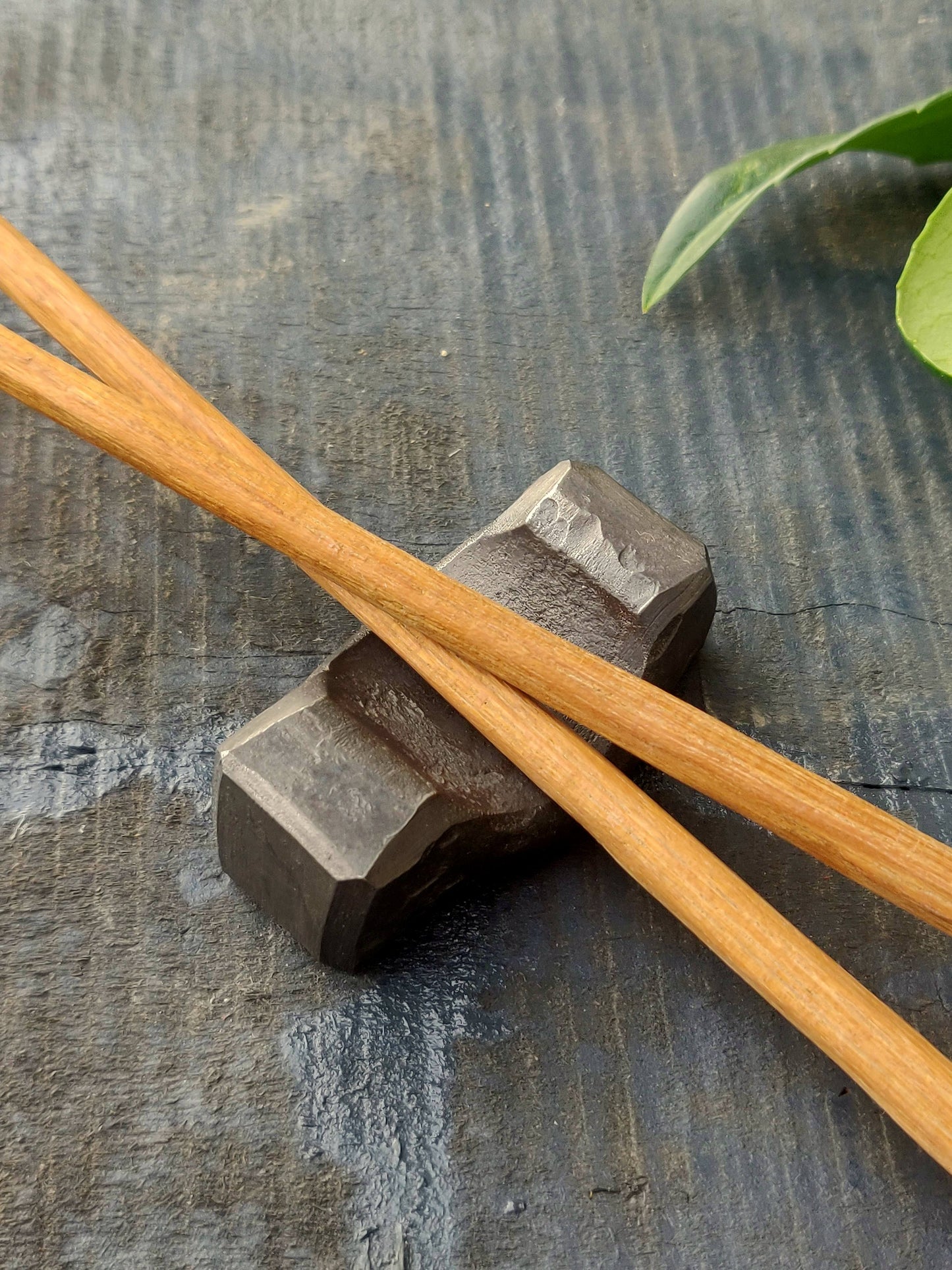 Chopstick holder large version, Handforged Chopstick rest