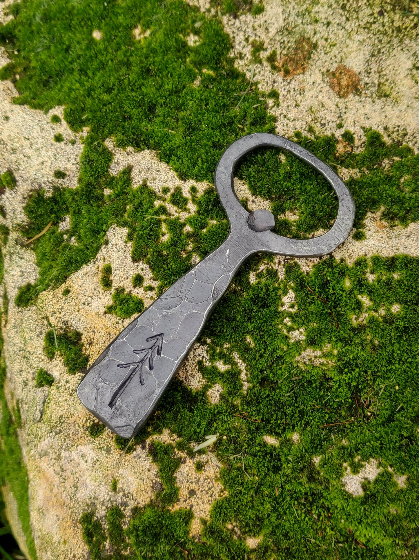 Handforged bottle opener, Beer opener, Blacksmith's opener