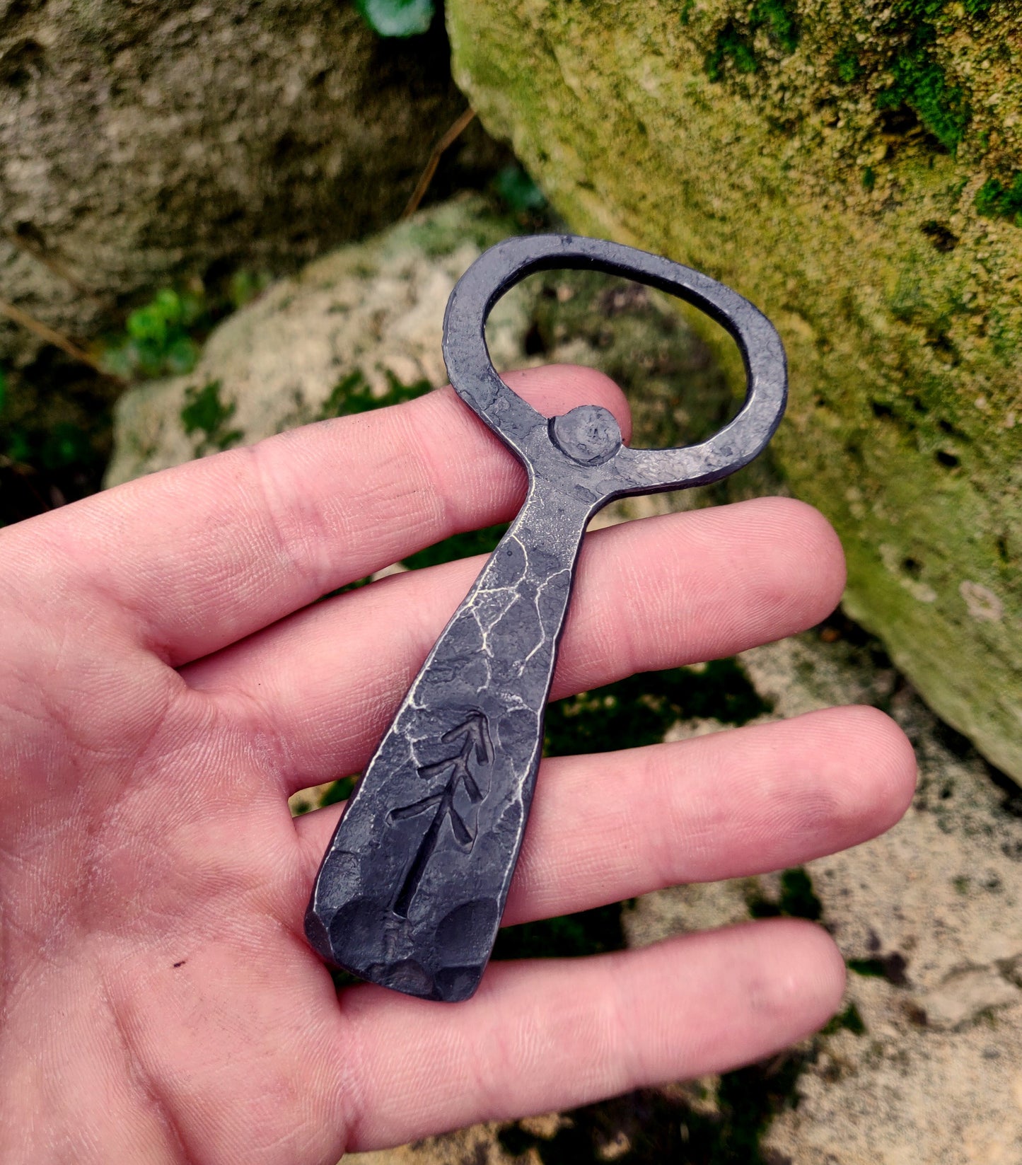 Handforged bottle opener, Beer opener, Blacksmith's opener