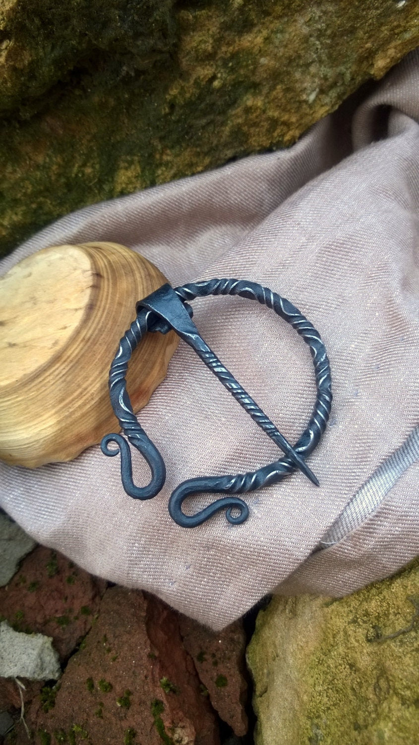Made to Order, Hand-Forged brooch cloak pin