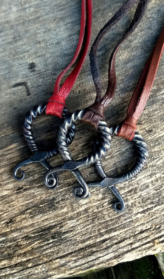 Troll Cross Pendant Handforged