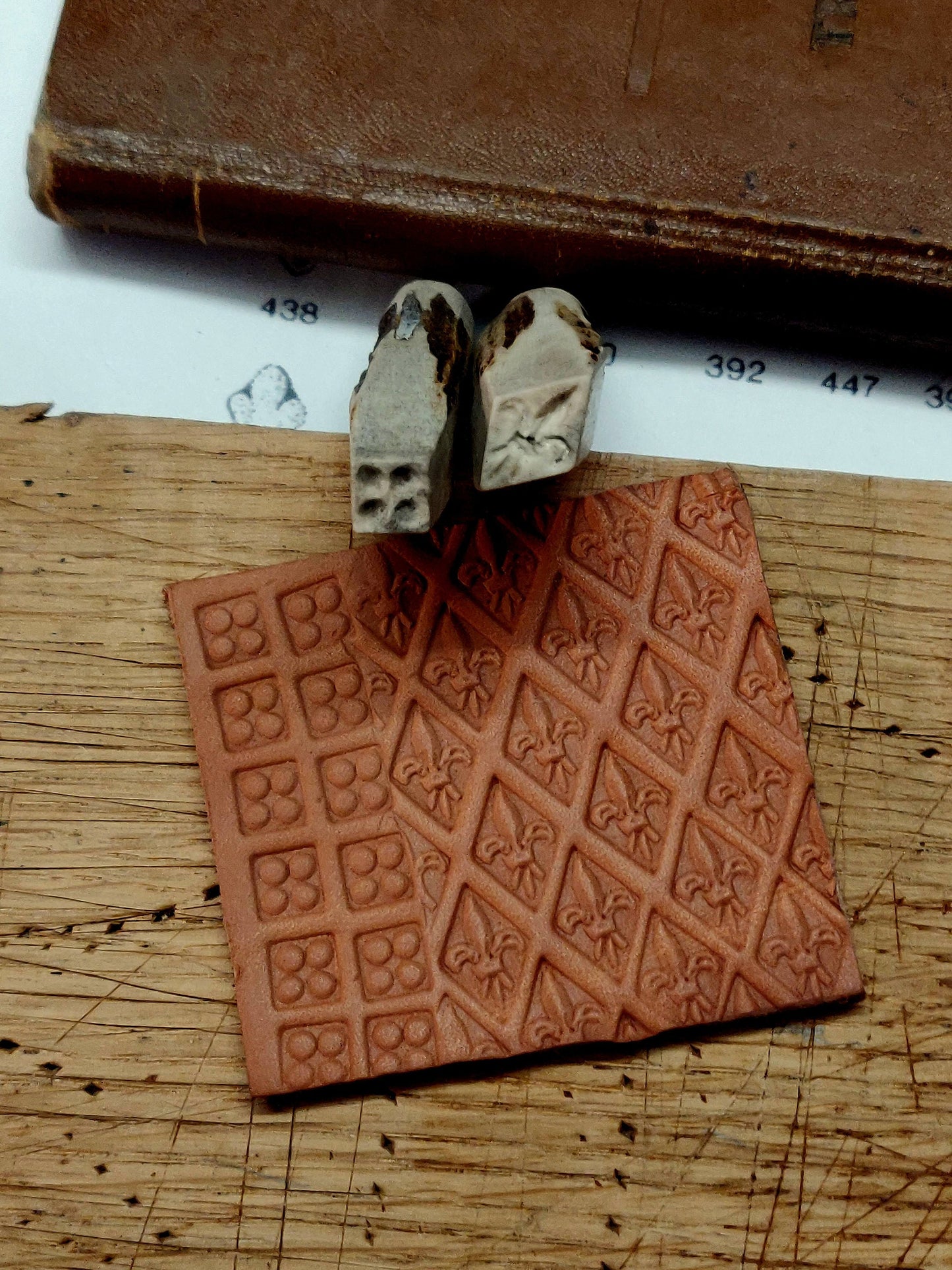 Custom made antler stamps, Leather stamp, 15th century leather stamps